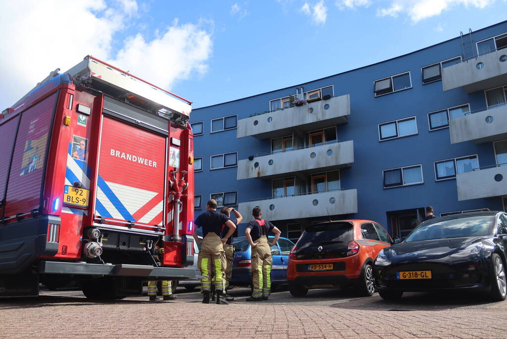 Kleine brand in badkamer