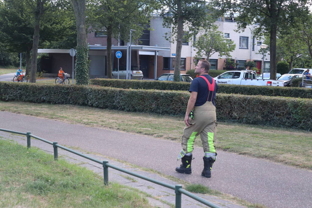Kleine brand in badkamer