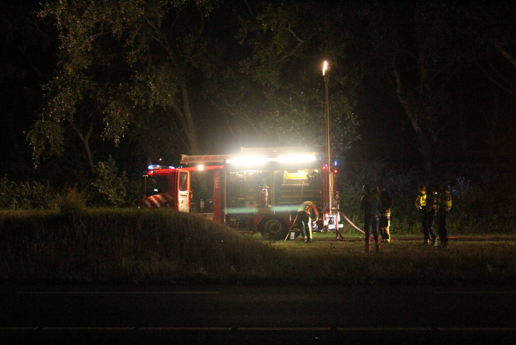 Dode bij brand in tankstation na ongeval
