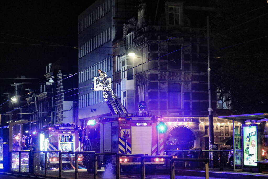 Woningbrand na explosie