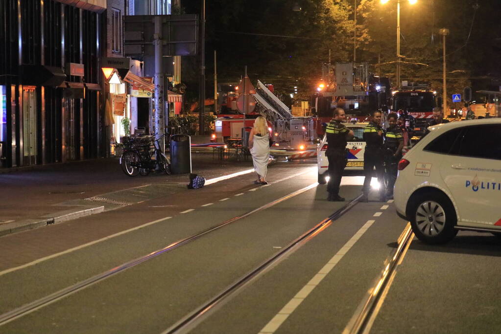 Woningbrand na explosie