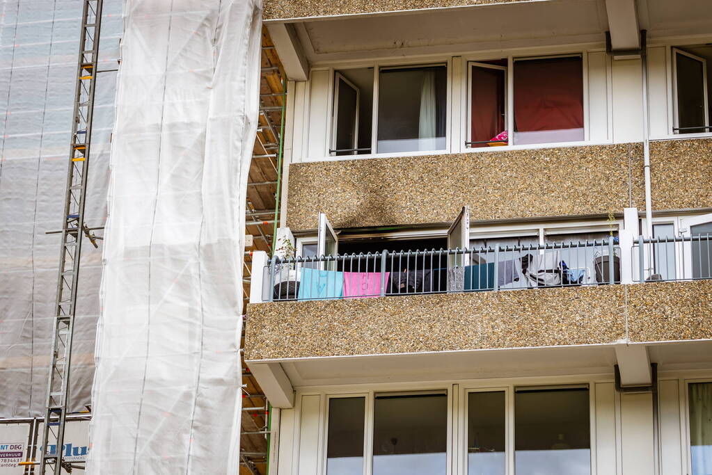 Schade na brand in flatwoning