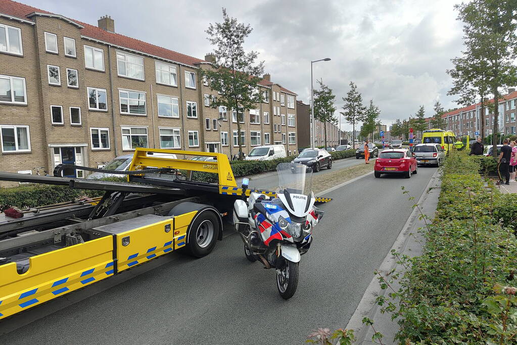 Persoon gewond bij kop-staart botsing