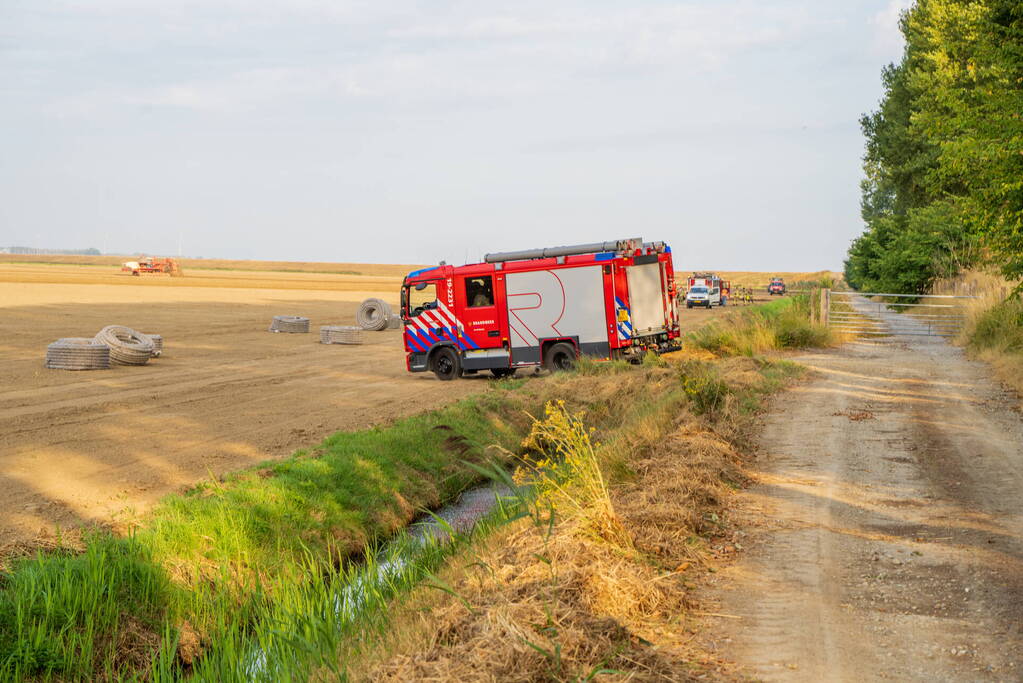 Drainagemachine trekt hoofdgasleiding stuk