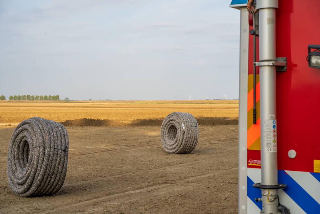 Drainagemachine trekt hoofdgasleiding stuk
