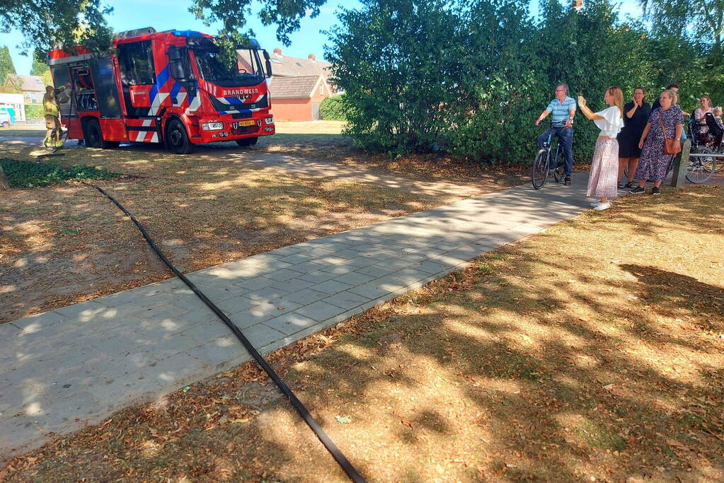 Stuk bosschage verwoest vanwege brand