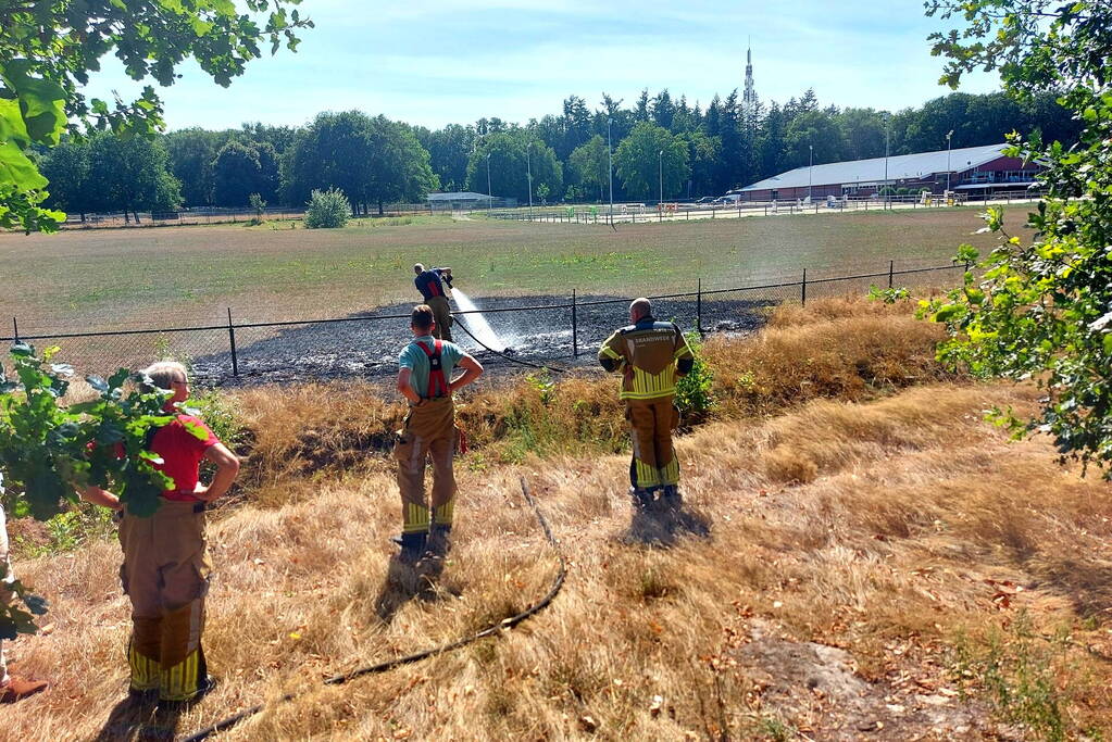 Stuk bosschage verwoest vanwege brand