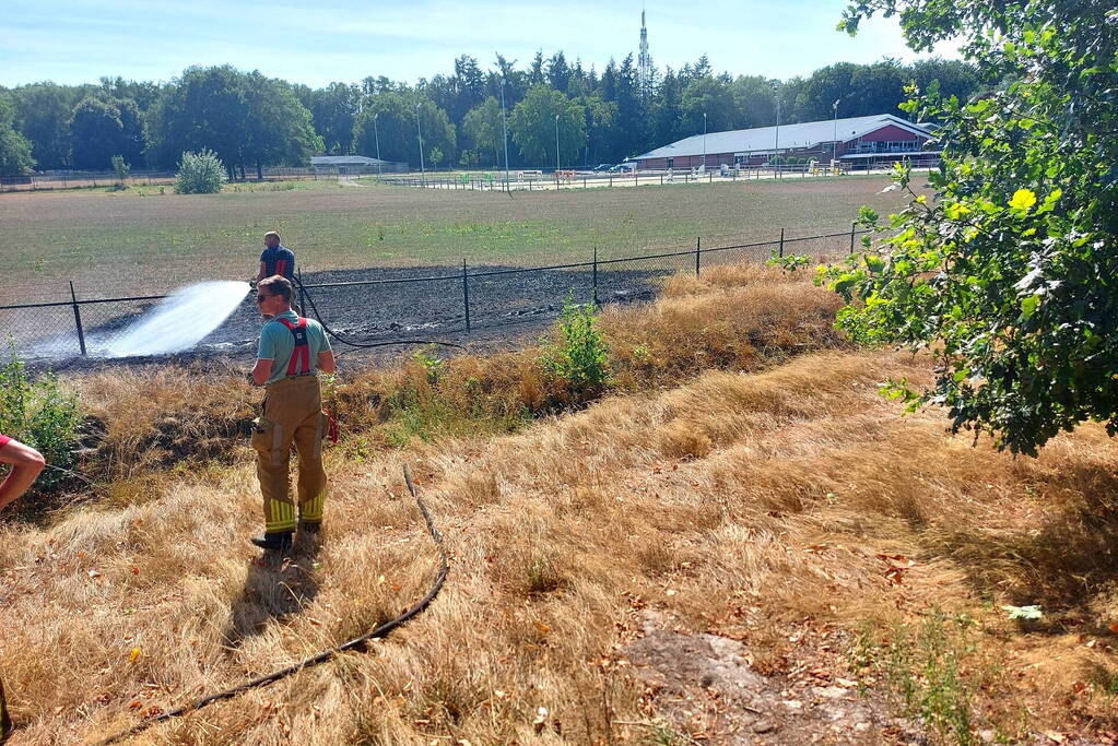 Stuk bosschage verwoest vanwege brand