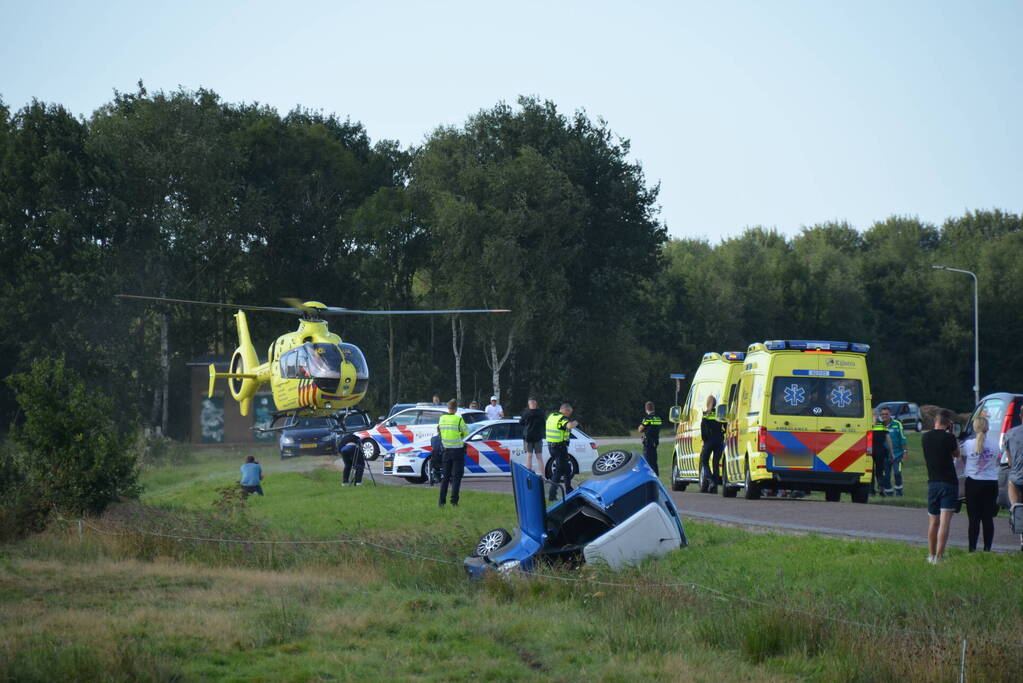 Bestuurder van brommobiel ernstig gewond bij ongeval