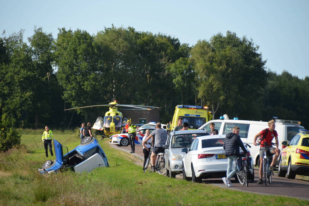 Bestuurder van brommobiel ernstig gewond bij ongeval