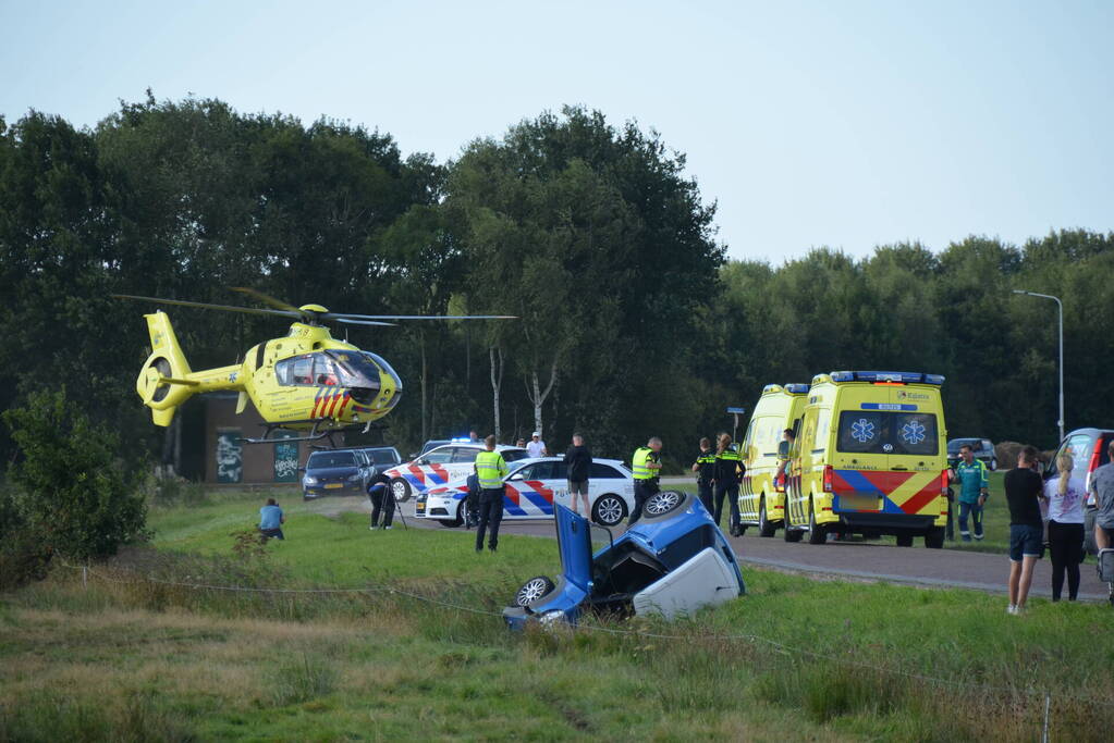Bestuurder van brommobiel ernstig gewond bij ongeval