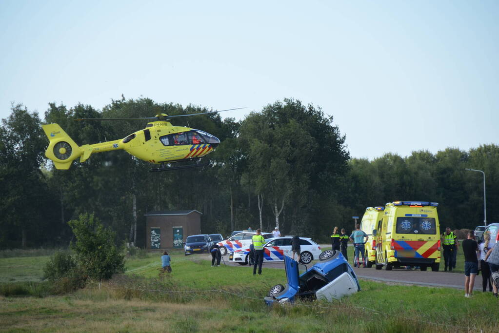 Bestuurder van brommobiel ernstig gewond bij ongeval