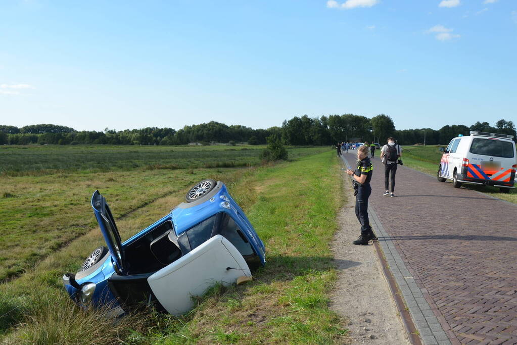 Bestuurder van brommobiel ernstig gewond bij ongeval