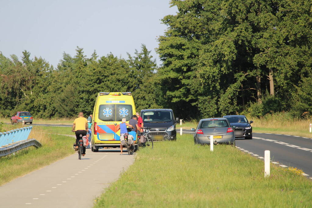 Fietser gewond na val