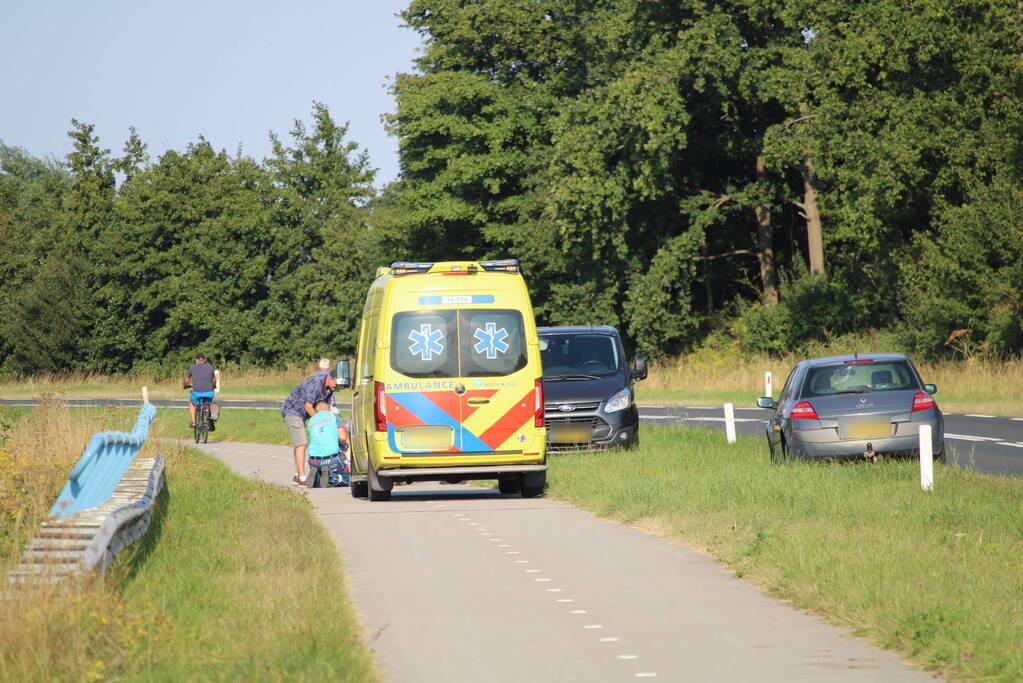 Fietser gewond na val