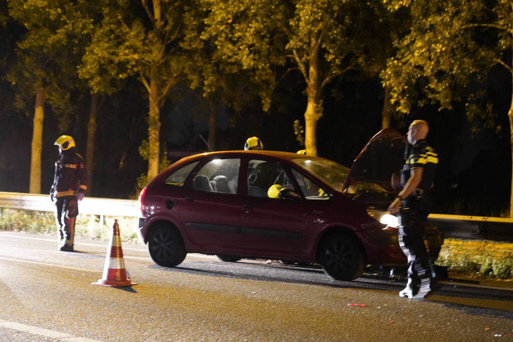 Veel schade bij eenzijdig ongeval op snelweg
