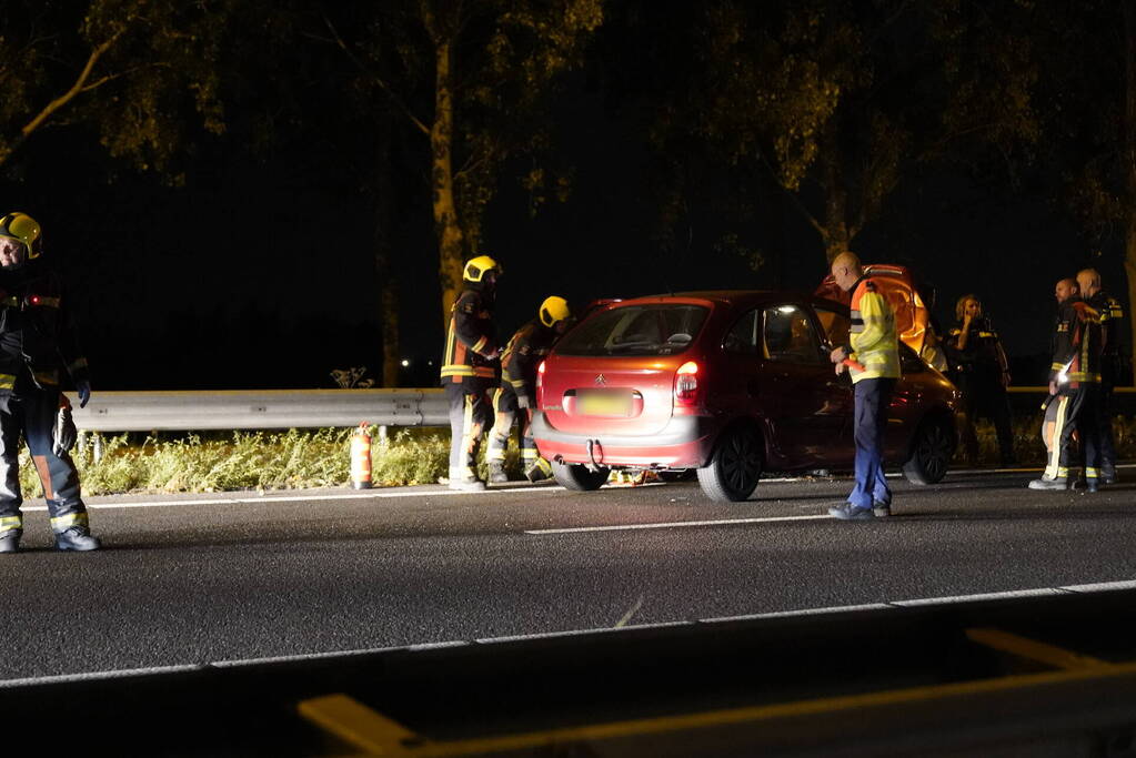 Veel schade bij eenzijdig ongeval op snelweg
