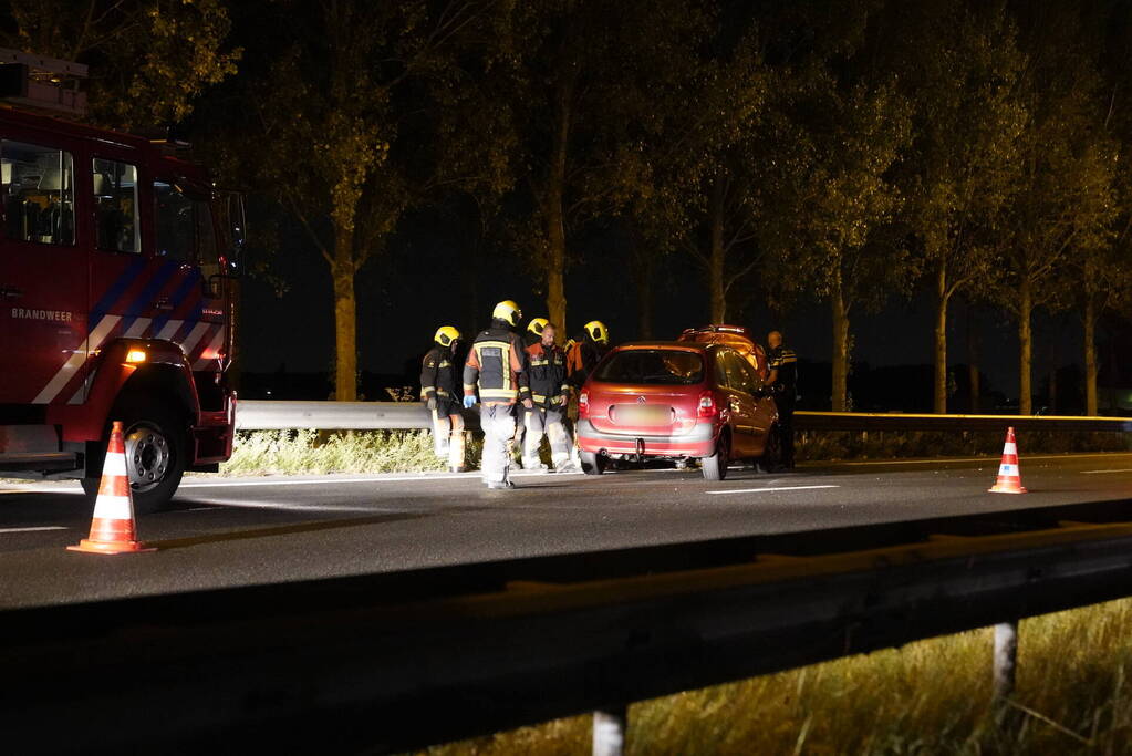 Veel schade bij eenzijdig ongeval op snelweg