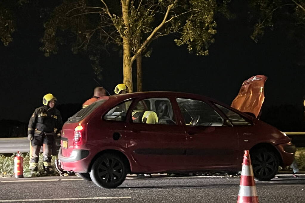 Veel schade bij eenzijdig ongeval op snelweg