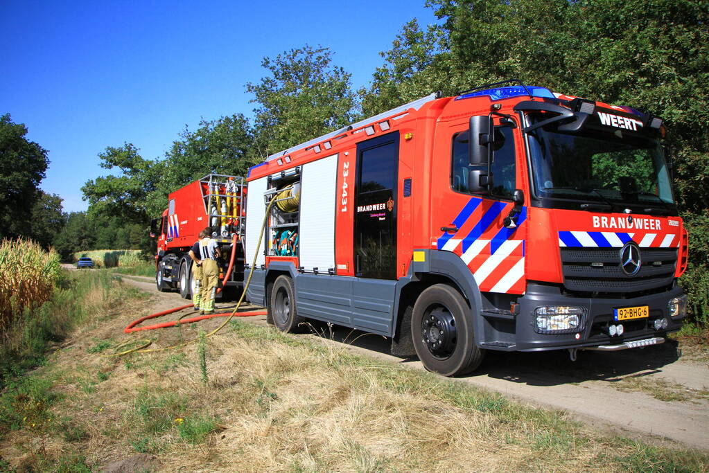 Politiehelikopter ontdekt beginnende bosbrand