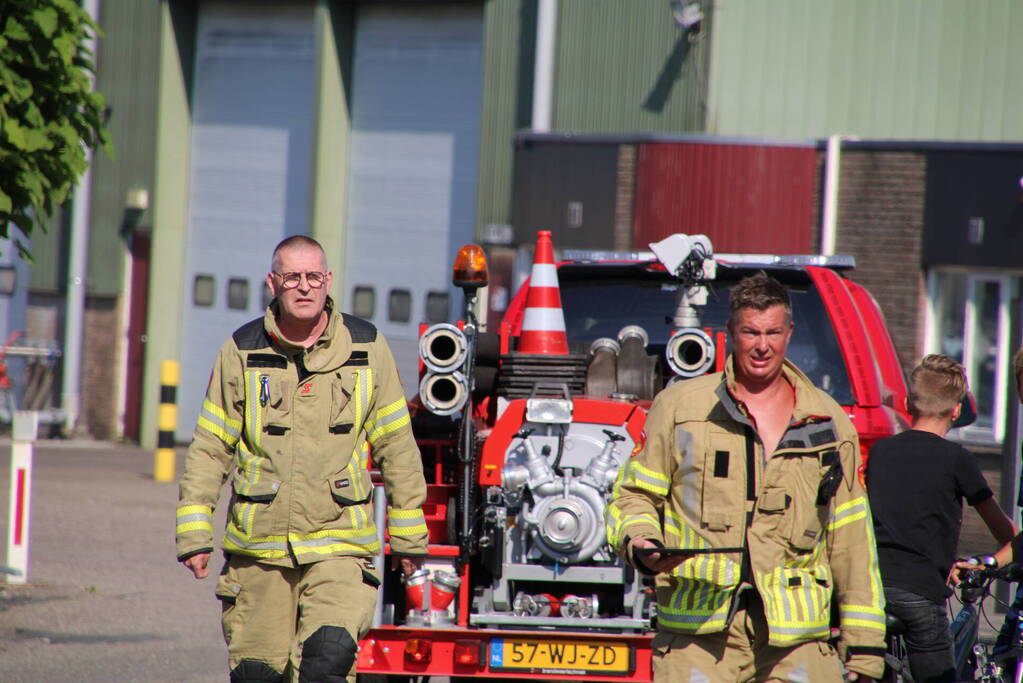Grote brand in bedrijfsloods