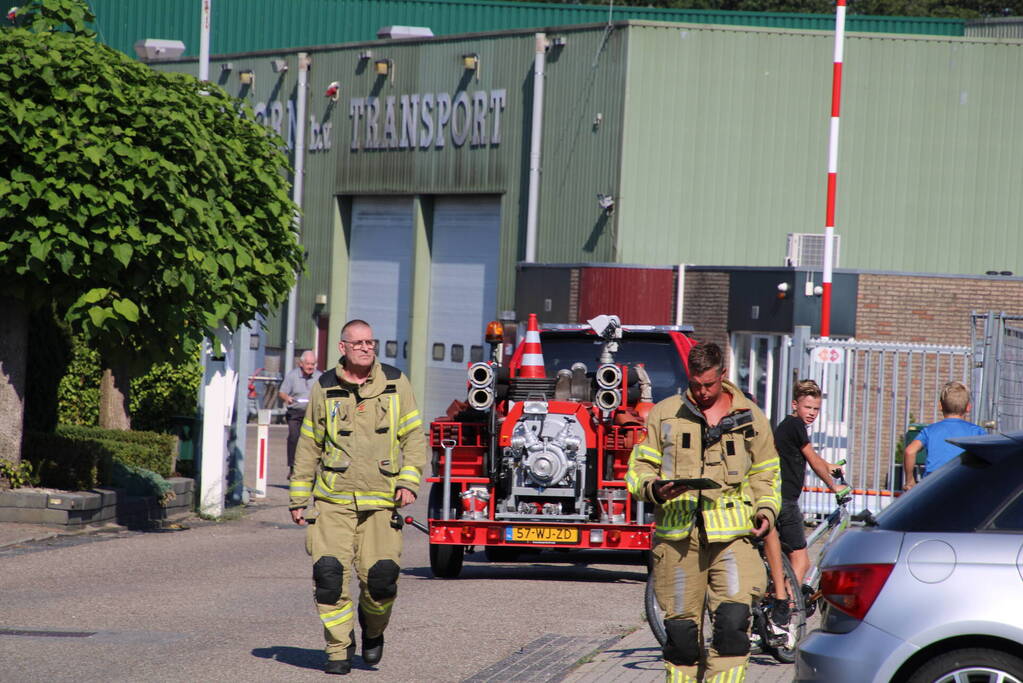 Grote brand in bedrijfsloods