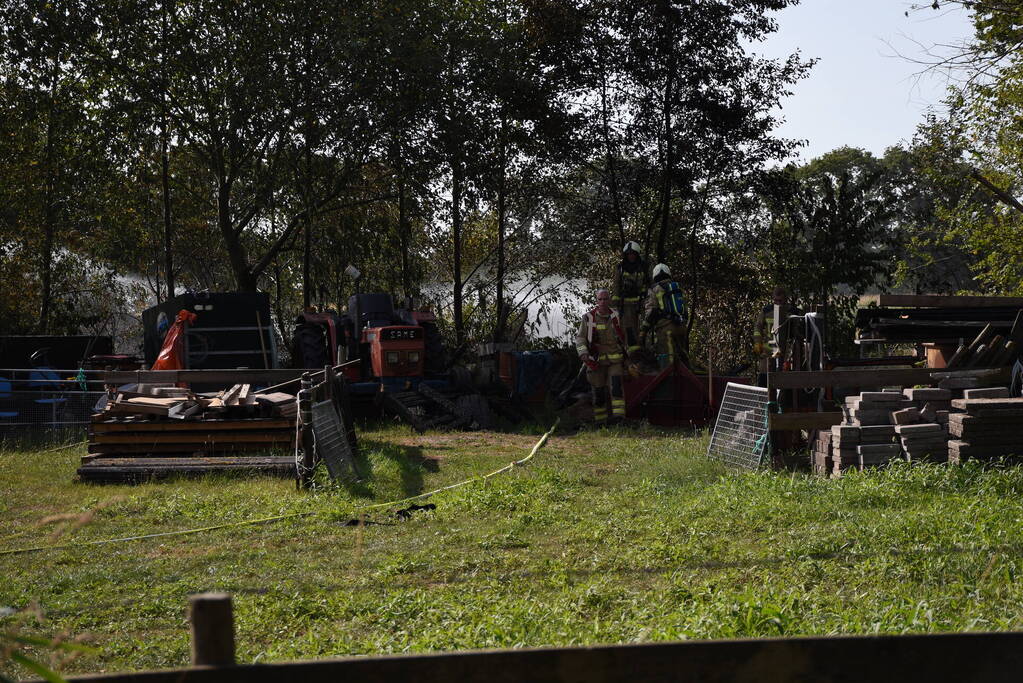 Hevige brand op akker