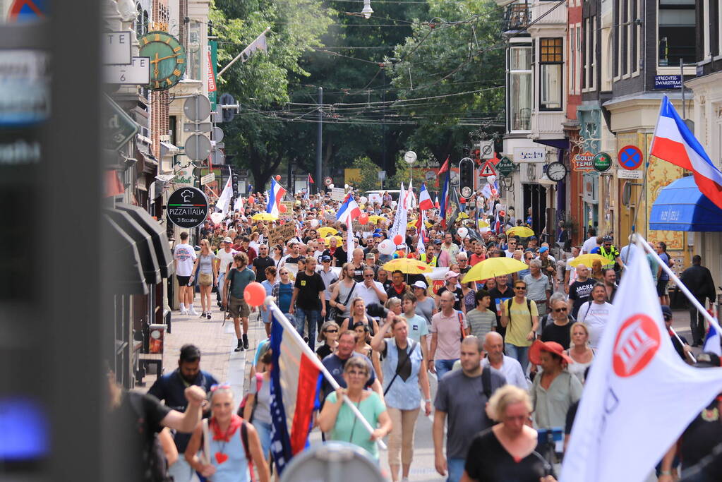 Demonstratie tegen kabinet