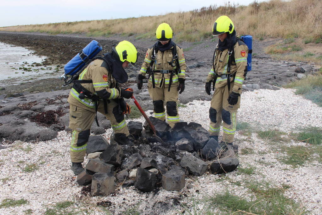 Buitenbrand blijkt kampvuur