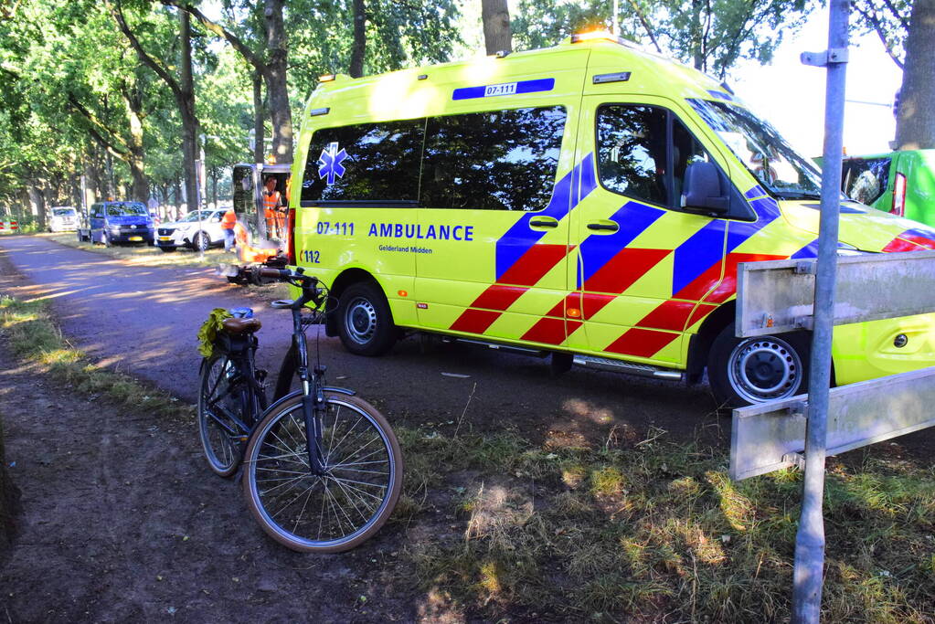 Fietser gewond na valpartij