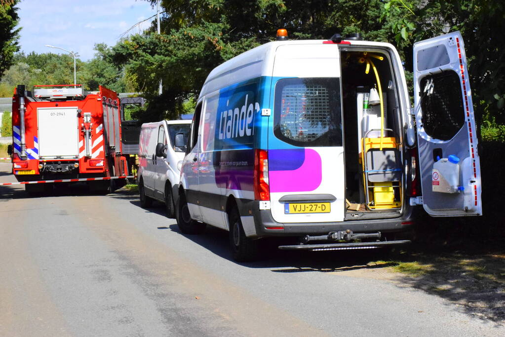 Gasleiding geraakt tijdens graafwerkzaamheden aanleg Parklaan