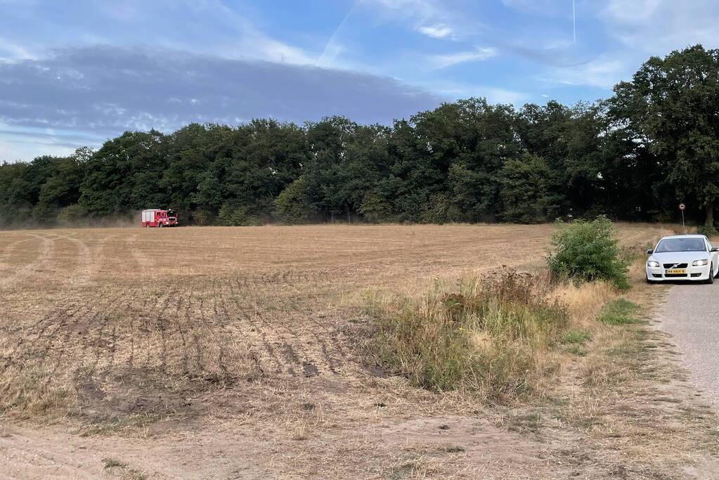 Brandweer ingezet bij kleine brand in bosgebied
