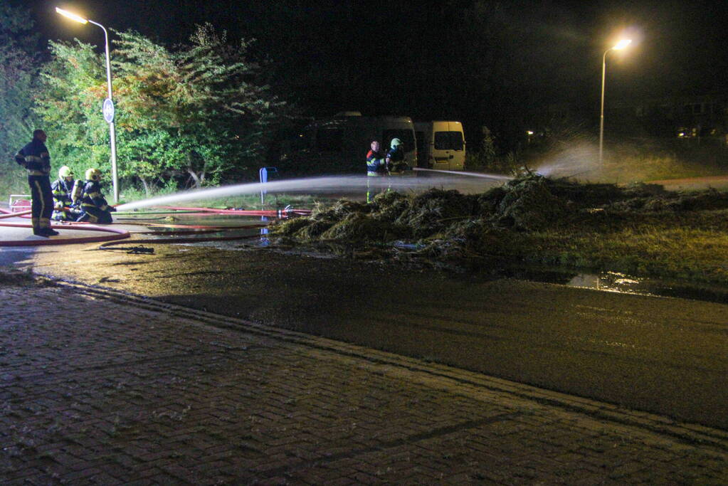 Flinke buitenbrand snel geblust