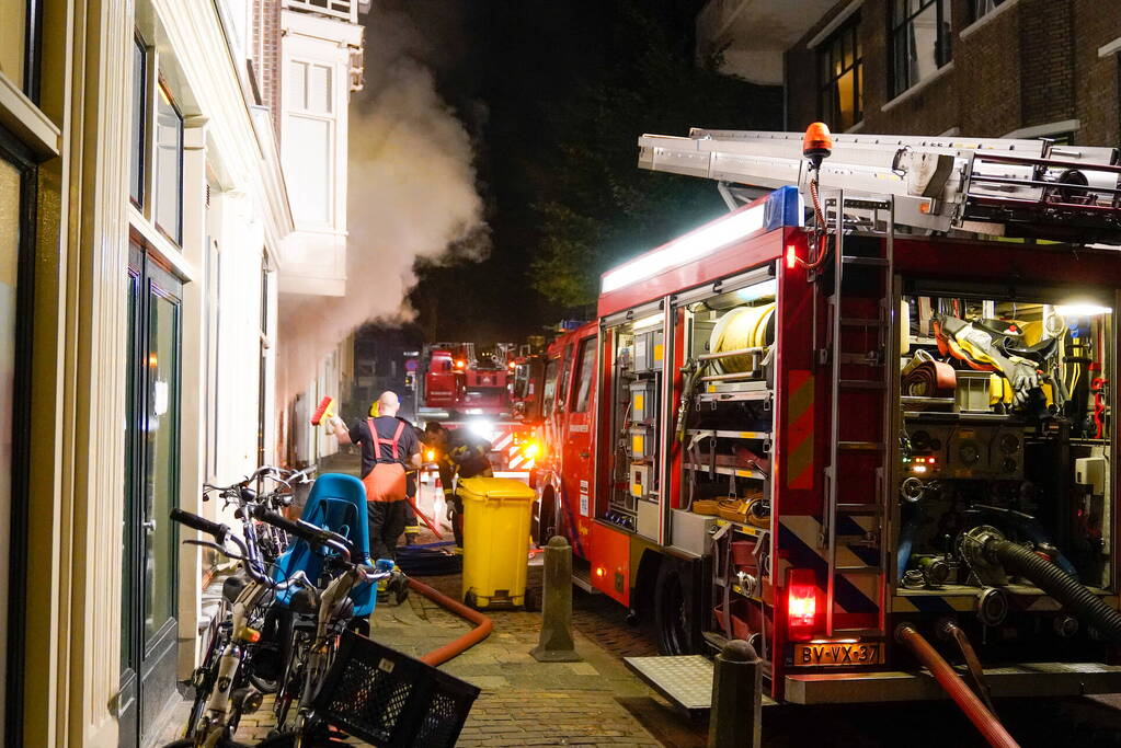 Was droogmachine in brand in een restaurant
