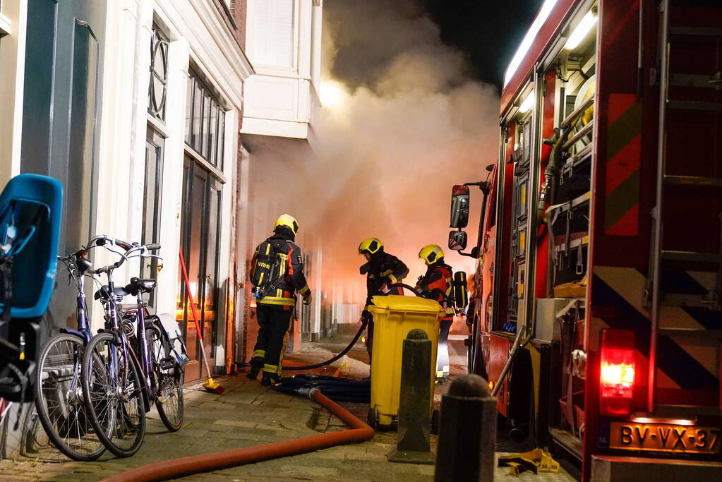 Was droogmachine in brand in een restaurant