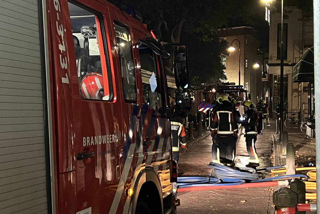 Was droogmachine in brand in een restaurant