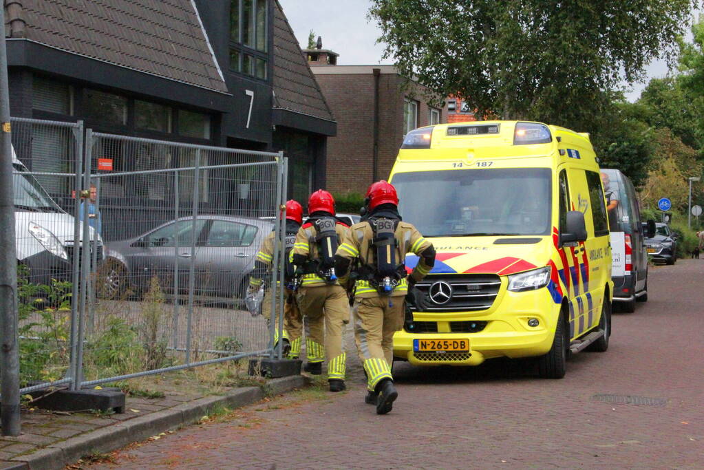 Bestuurder bestelbus raakt onwel door gaslucht