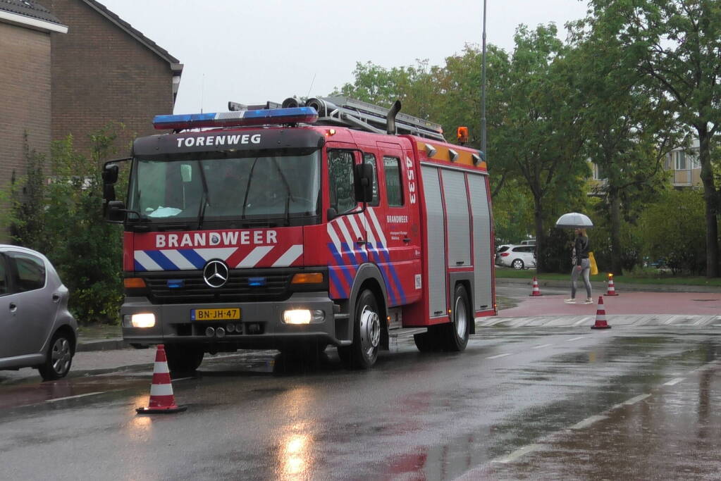 Brandgeur na mogelijke blikseminslag
