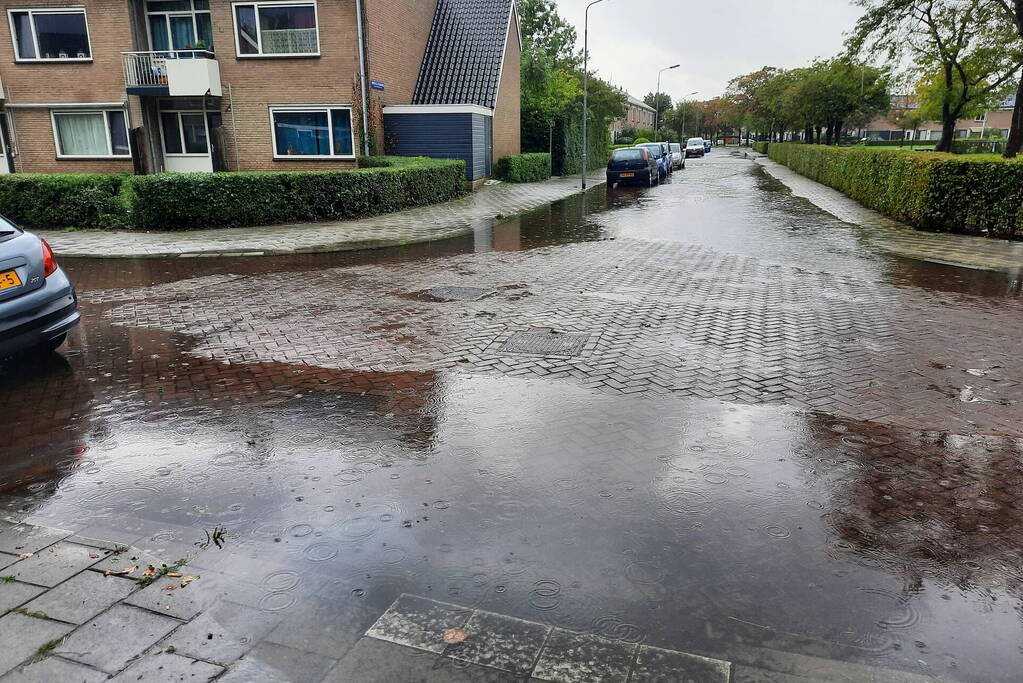 Grote overlast door zware regenval
