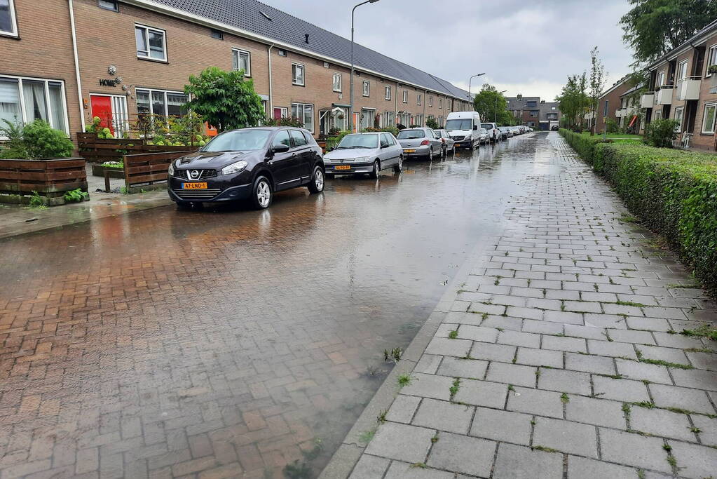 Grote overlast door zware regenval