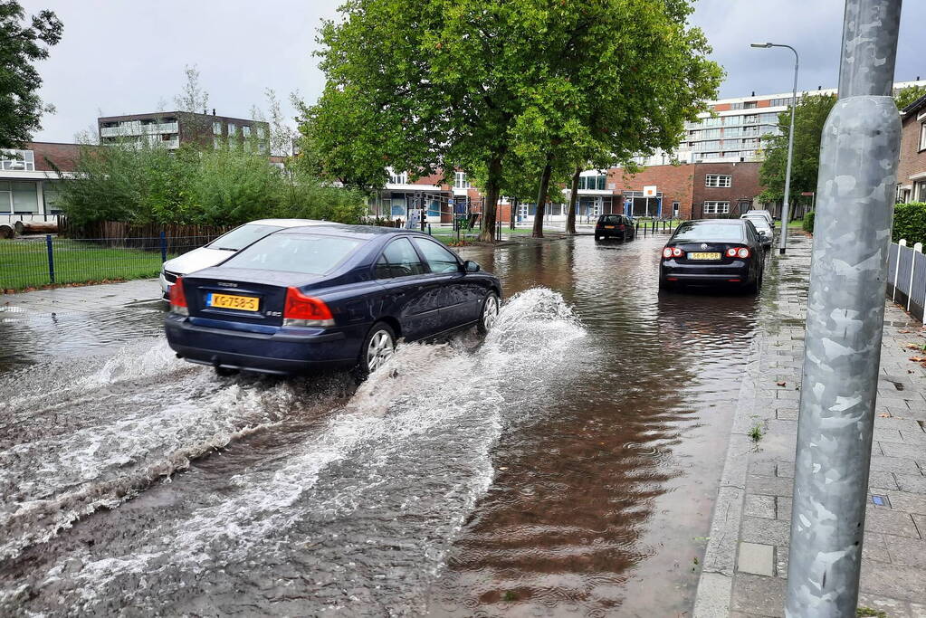 Grote overlast door zware regenval