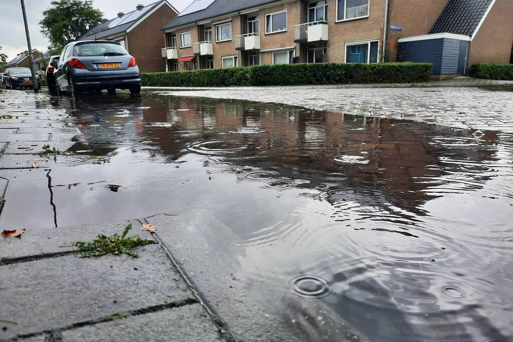 Grote overlast door zware regenval