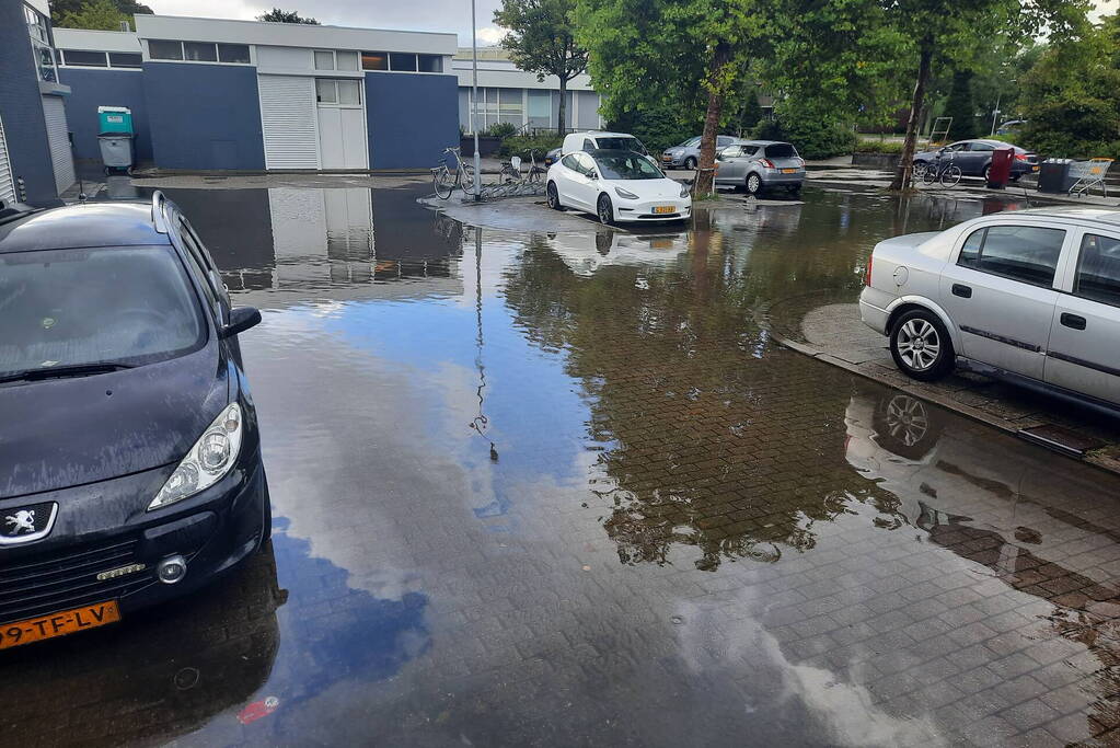 Grote overlast door zware regenval