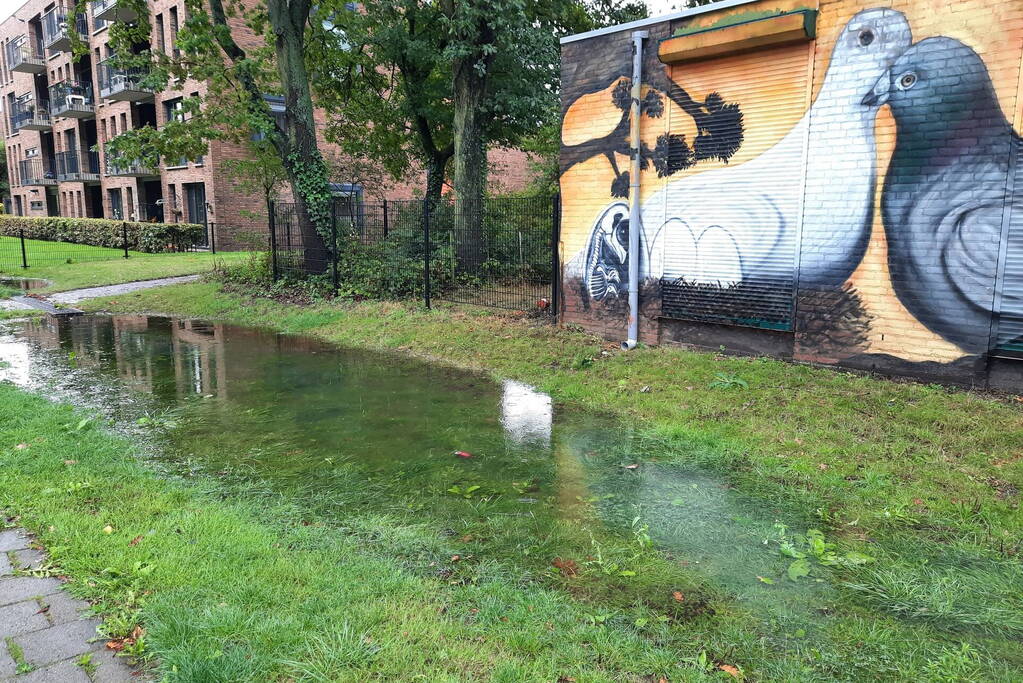 Grote overlast door zware regenval