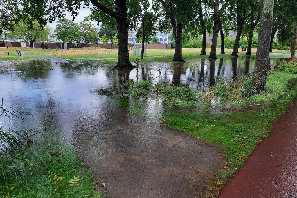 Grote overlast door zware regenval