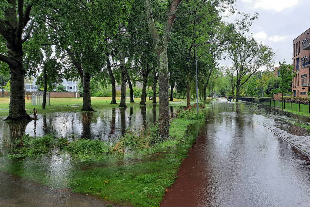 Grote overlast door zware regenval