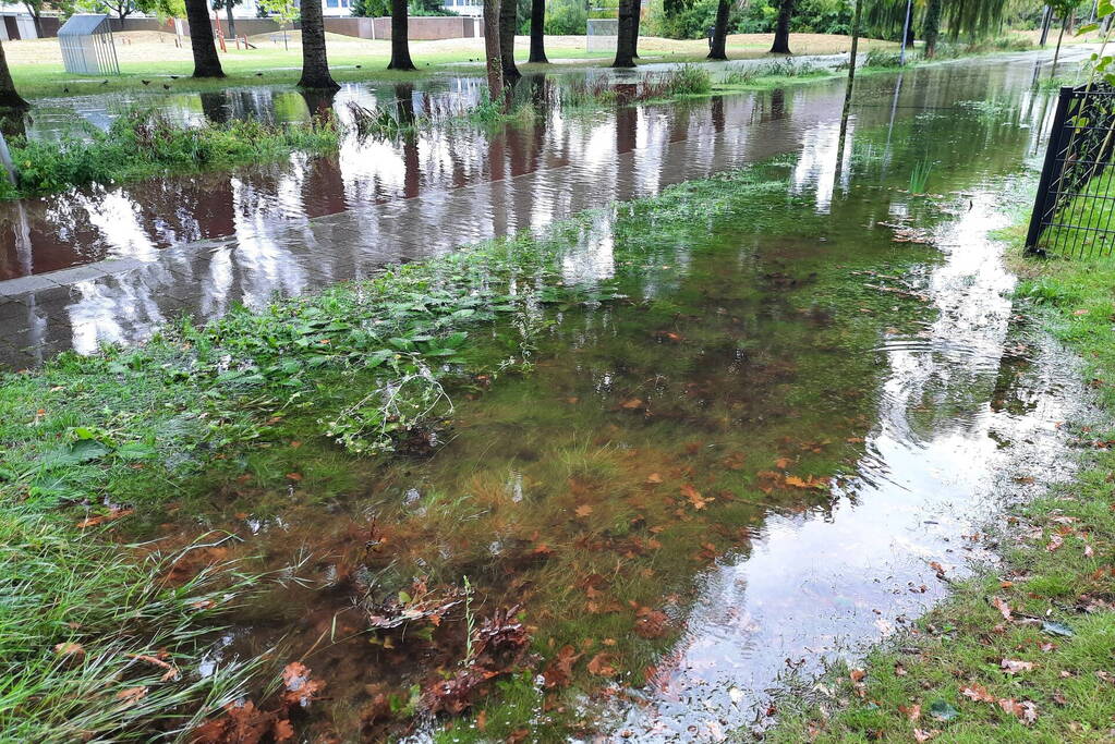 Grote overlast door zware regenval