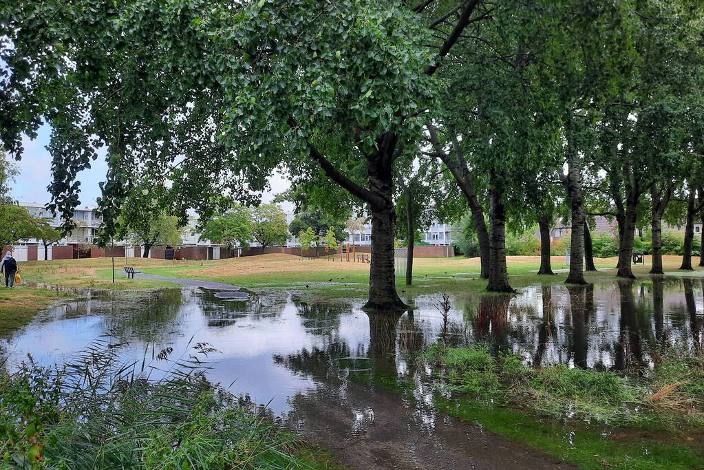 Grote overlast door zware regenval