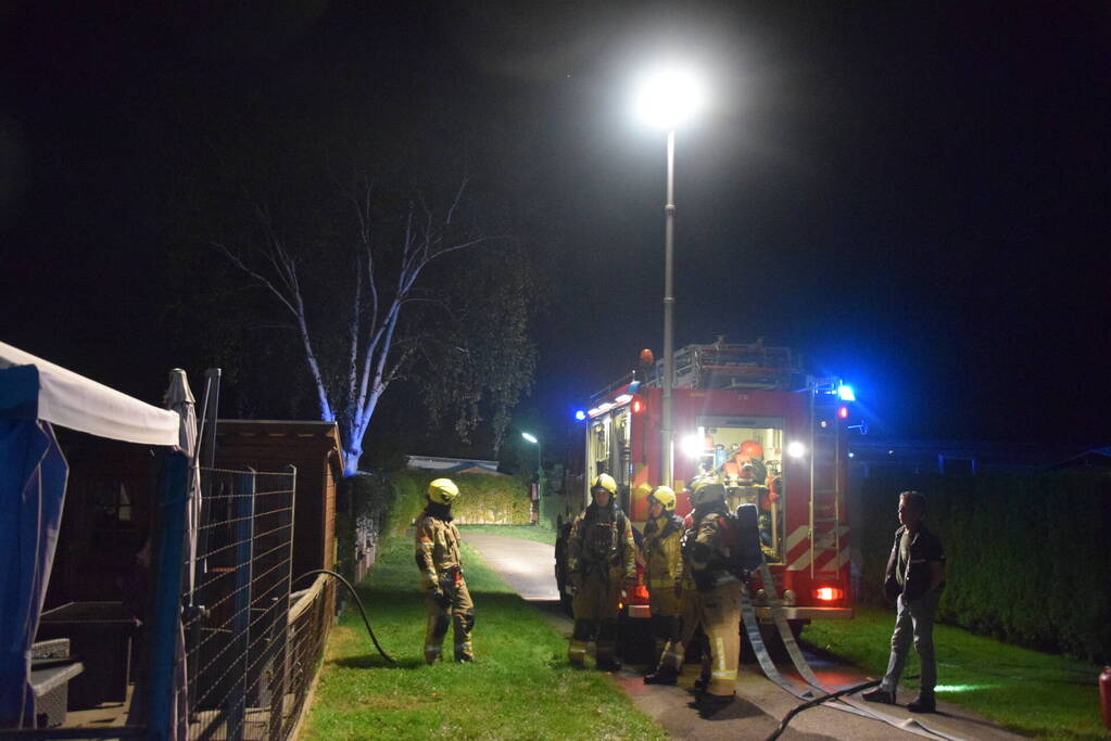 Stacaravan volledig uitgebrand op camping