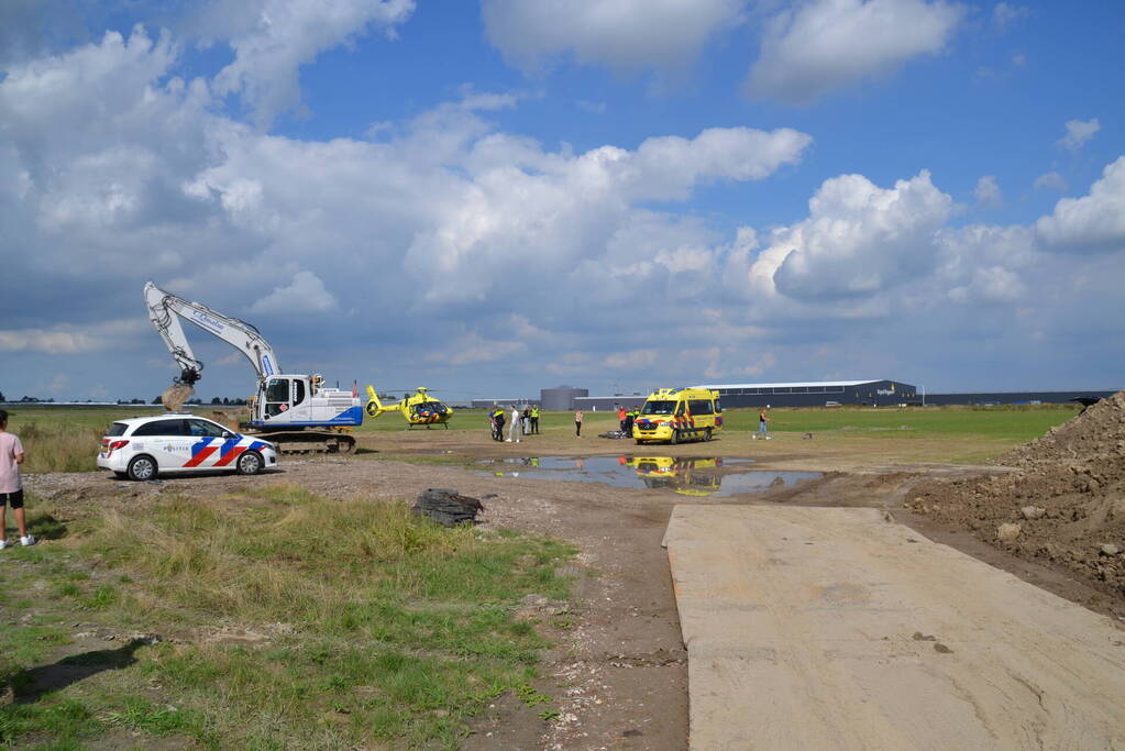 Motorcrosser ernstig gewond na val